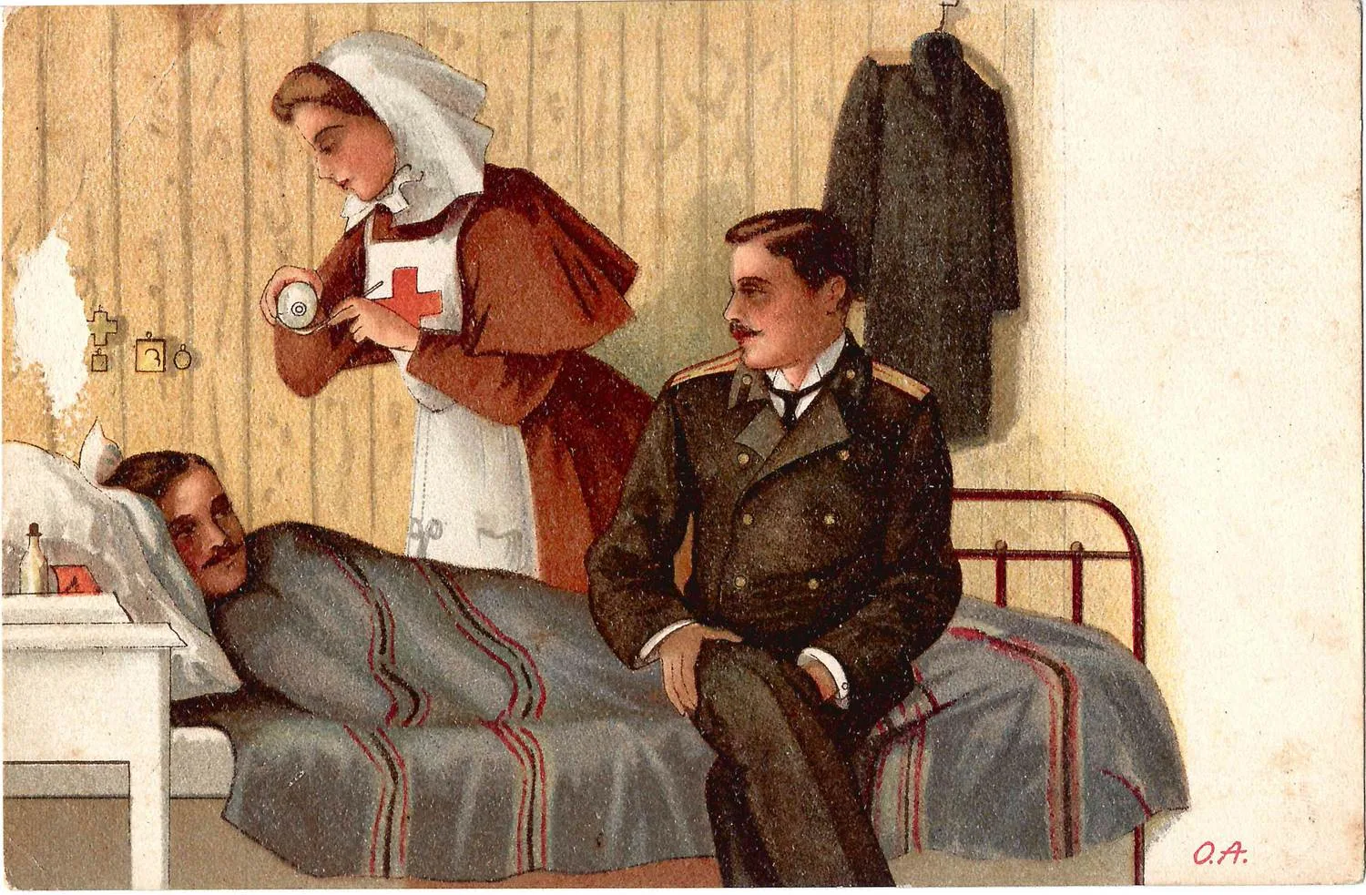 Великая княгиня Ольга Александровна. Открытка «Сестра милосердия». Издание Благотворительного общества великой княгини Ольги Александровны, 1904. — фото 1