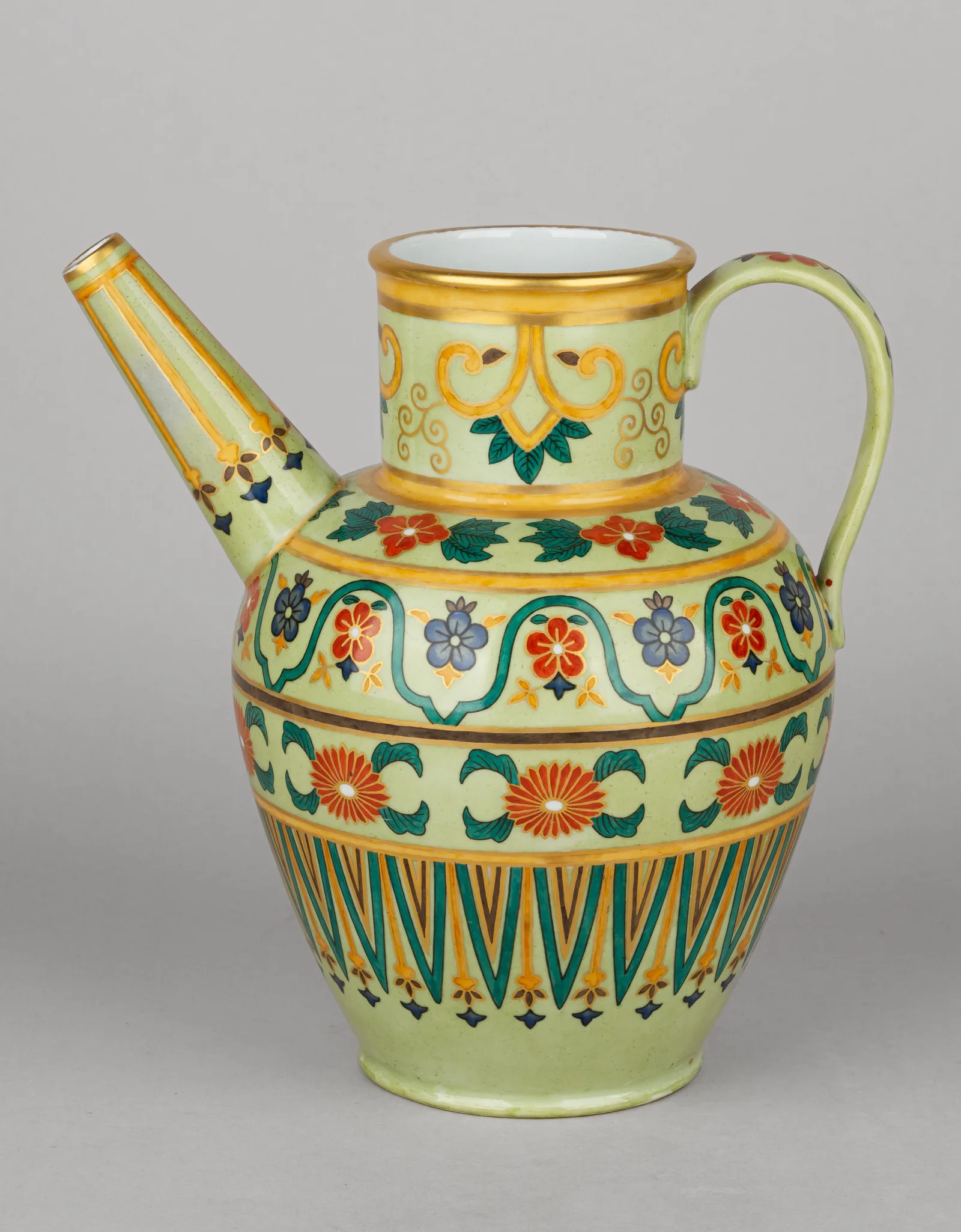 (ИФЗ) Кувшин-лейка. Россия, Императорский фарфоровый завод, 1881-1894 годы. — фото 2
