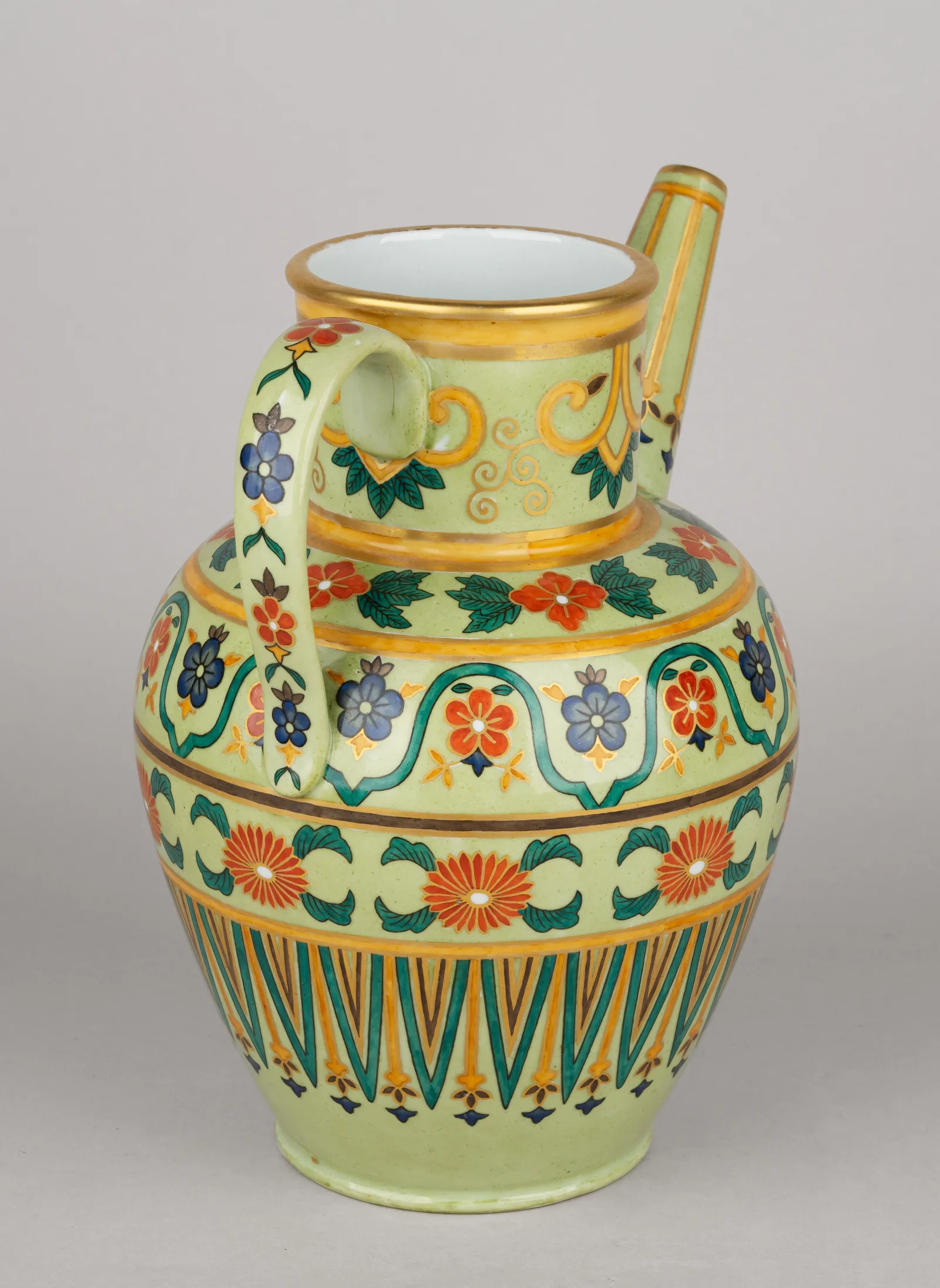 (ИФЗ) Кувшин-лейка. Россия, Императорский фарфоровый завод, 1881-1894 годы. — фото 3