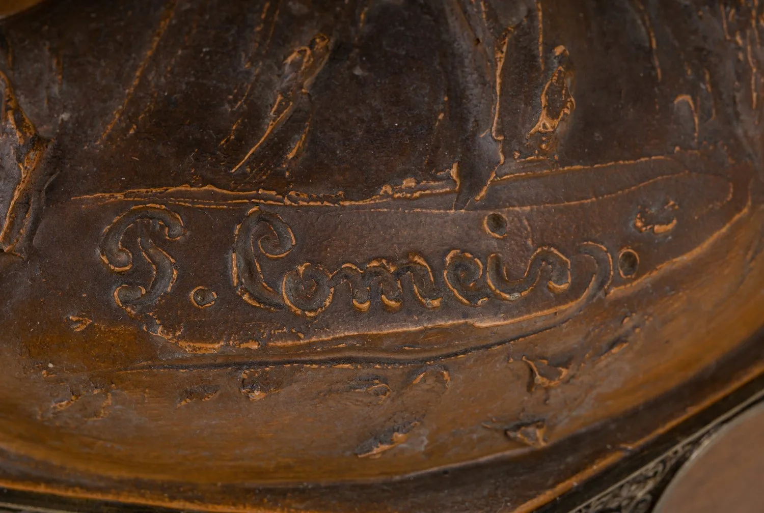 Лампа «Девушка с кувшинами». Бельгия, скульптор - P.Comein, 1890-1900-е годы. — фото 3