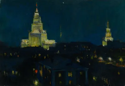 Соколов Николай Александрович. Вечер в Москве. 1960.