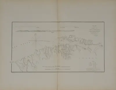 Деламар Ф. План бухты Севастополя (Париж, 1850-е годы)