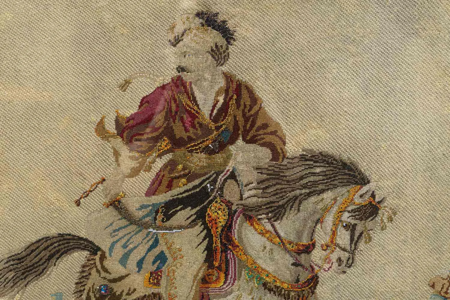 Вышивка «Мамелюк (по оригиналу Карла Верне)». Зап. Европа, середина XIX века. — фото 2