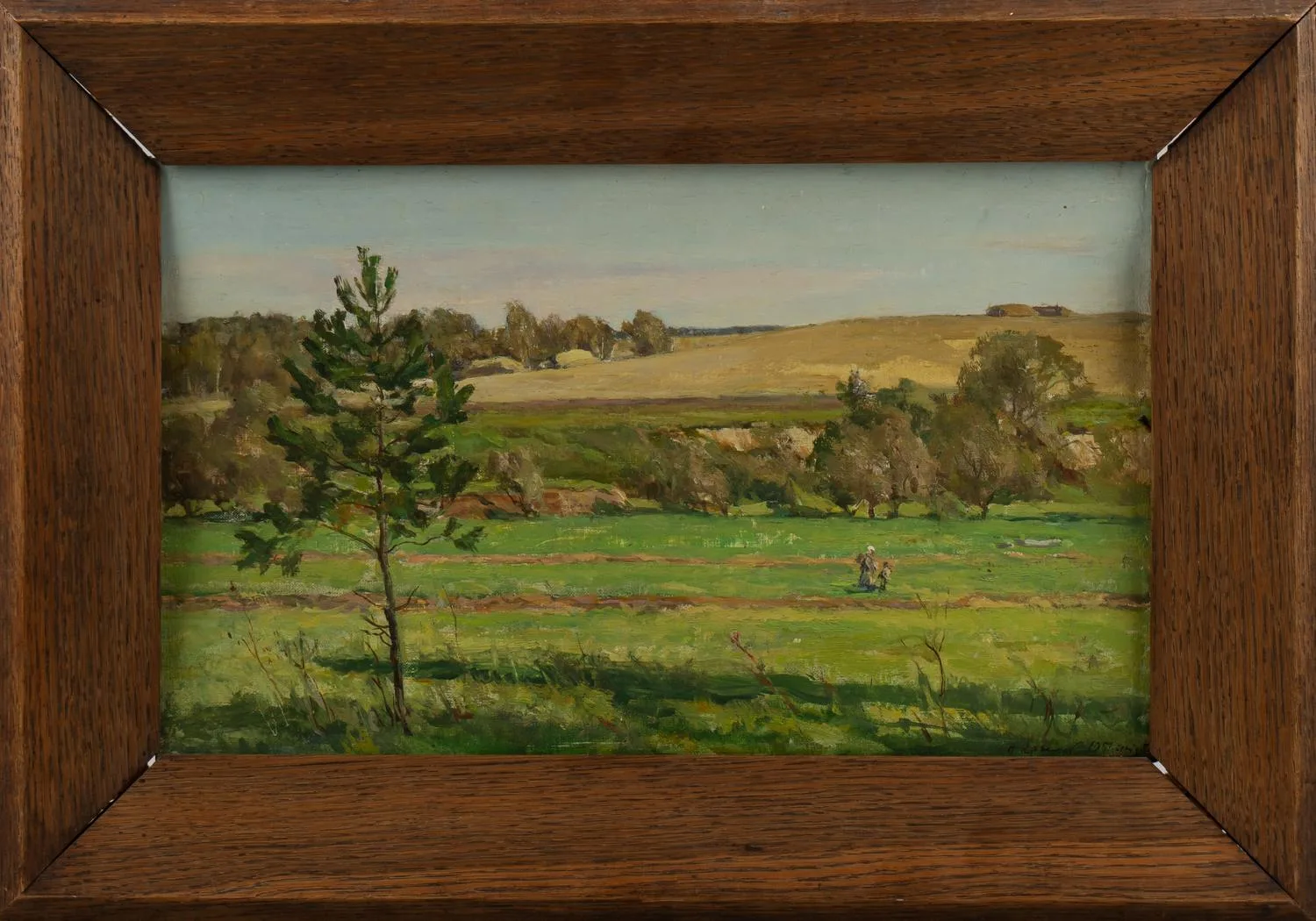 (Кукрыниксы в подарок зам. министра культуры СССР В.С. Кеменову) Порфирий Крылов (Кукрыниксы). Страхово, окрестности Поленово. 1951 год. — фото 1