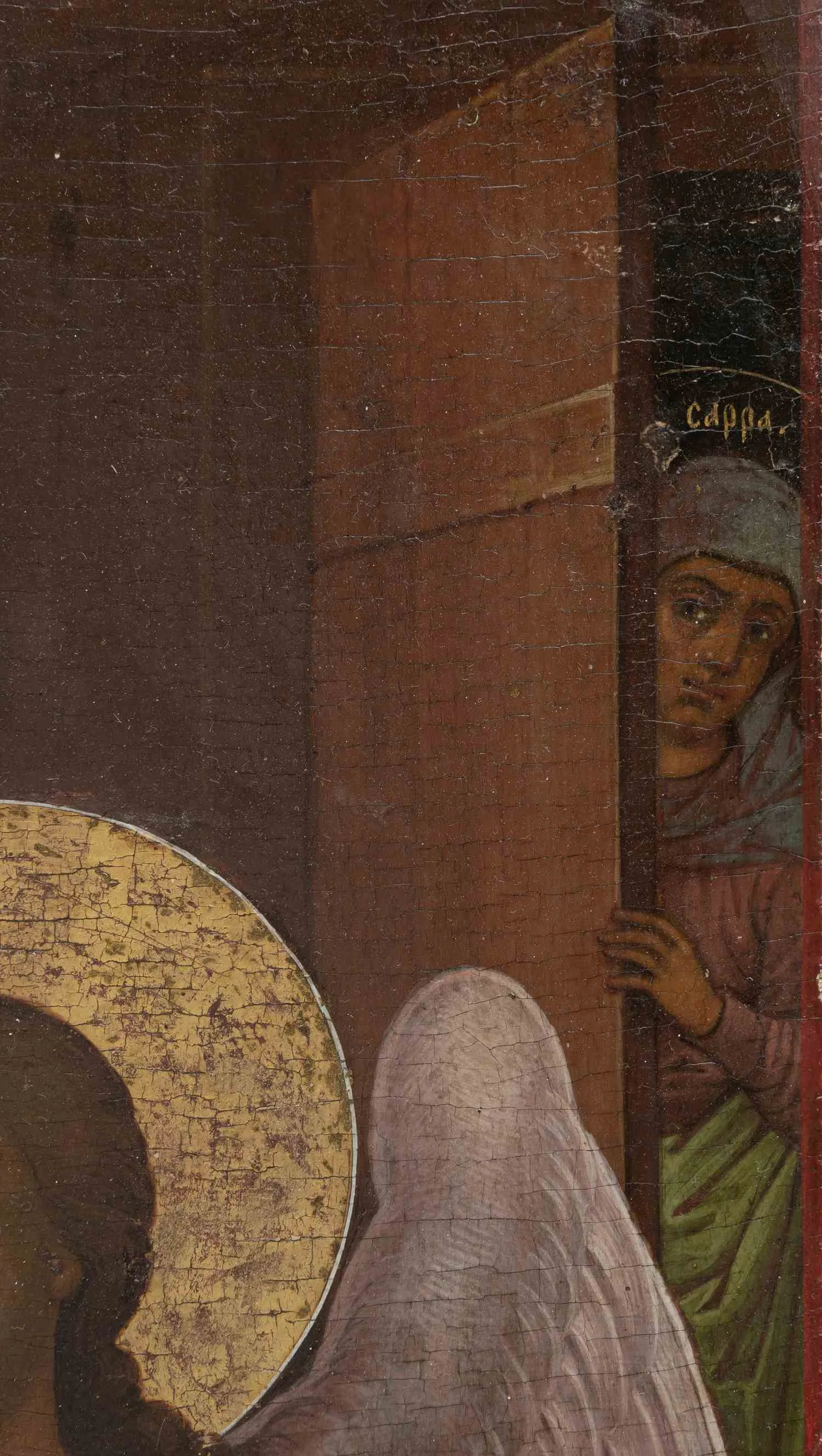 Икона «Святая Троица Ветхозаветная» («Гостеприимство Авраама»). Россия, первая половина XIX в — фото 3