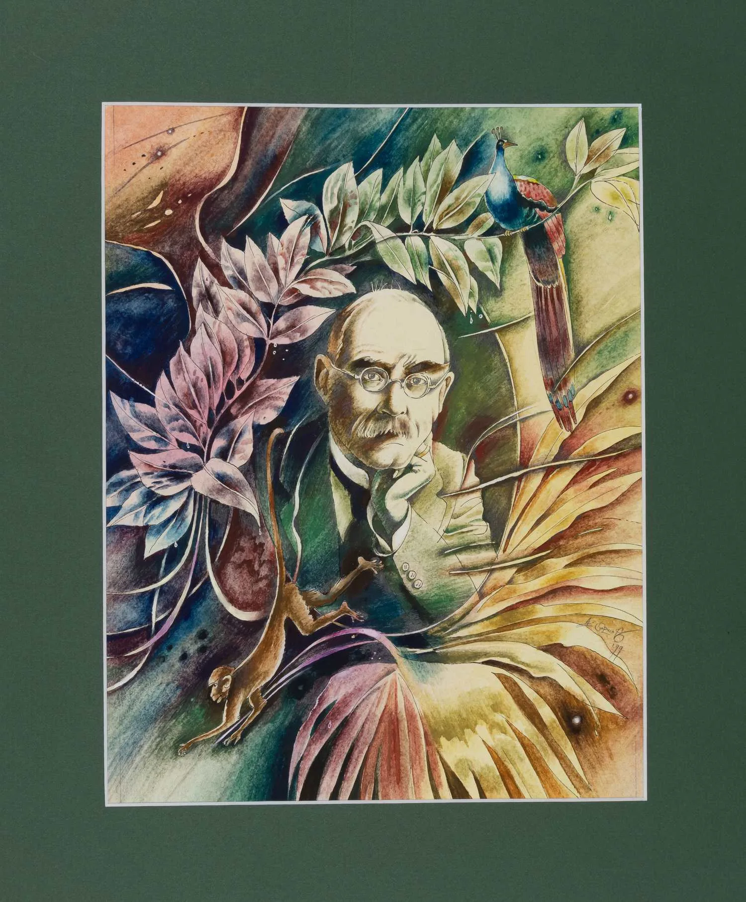 Борисов Анатолий Александрович. Портрет Редьярда Киплинга. 1999. — фото 1