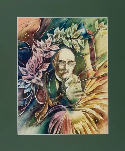 Борисов Анатолий Александрович. Портрет Редьярда Киплинга. 1999.