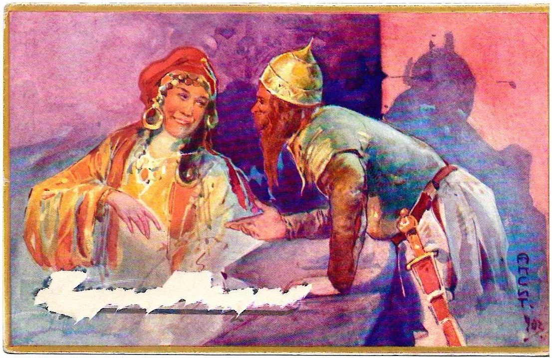 Апсит А.П. 10 открыток «Типы средневековой Руси». Издание художественного заведения К. и А. Вейерман, 1903. — фото 5