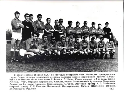 5 фотографий «Сборная СССР по футболу». СССР, начало 1970-х годов.