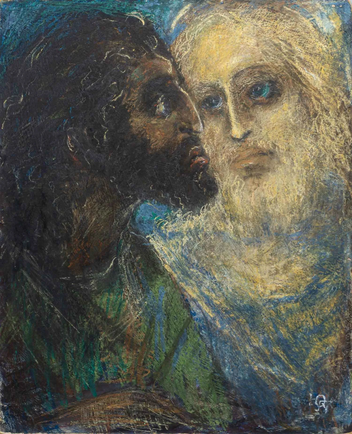 Гусев Юрий Александрович. Поцелуй Иуды. 1971. — фото 1