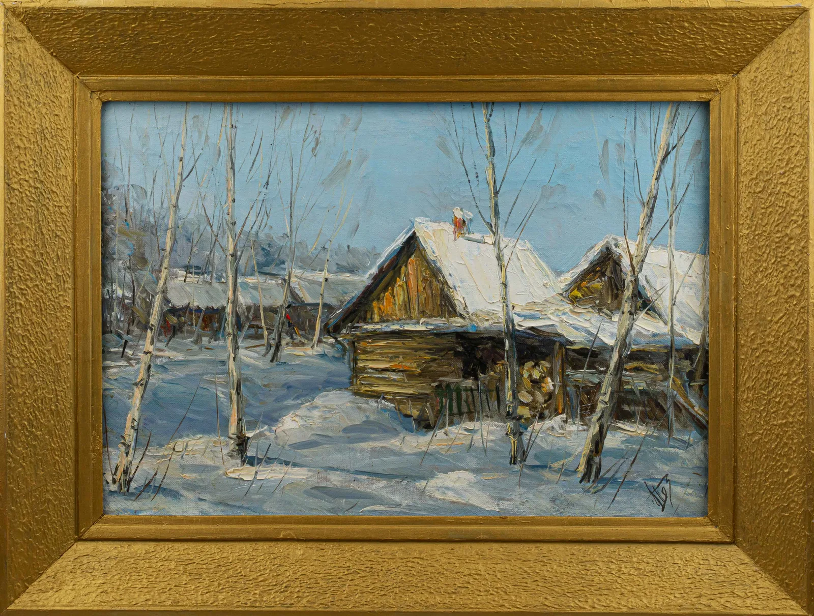 Петров Анатолий Степанович. "Снег выпал". Конец XX века. — фото 1