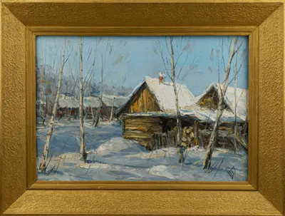 Петров Анатолий Степанович. "Снег выпал". Конец XX века.
