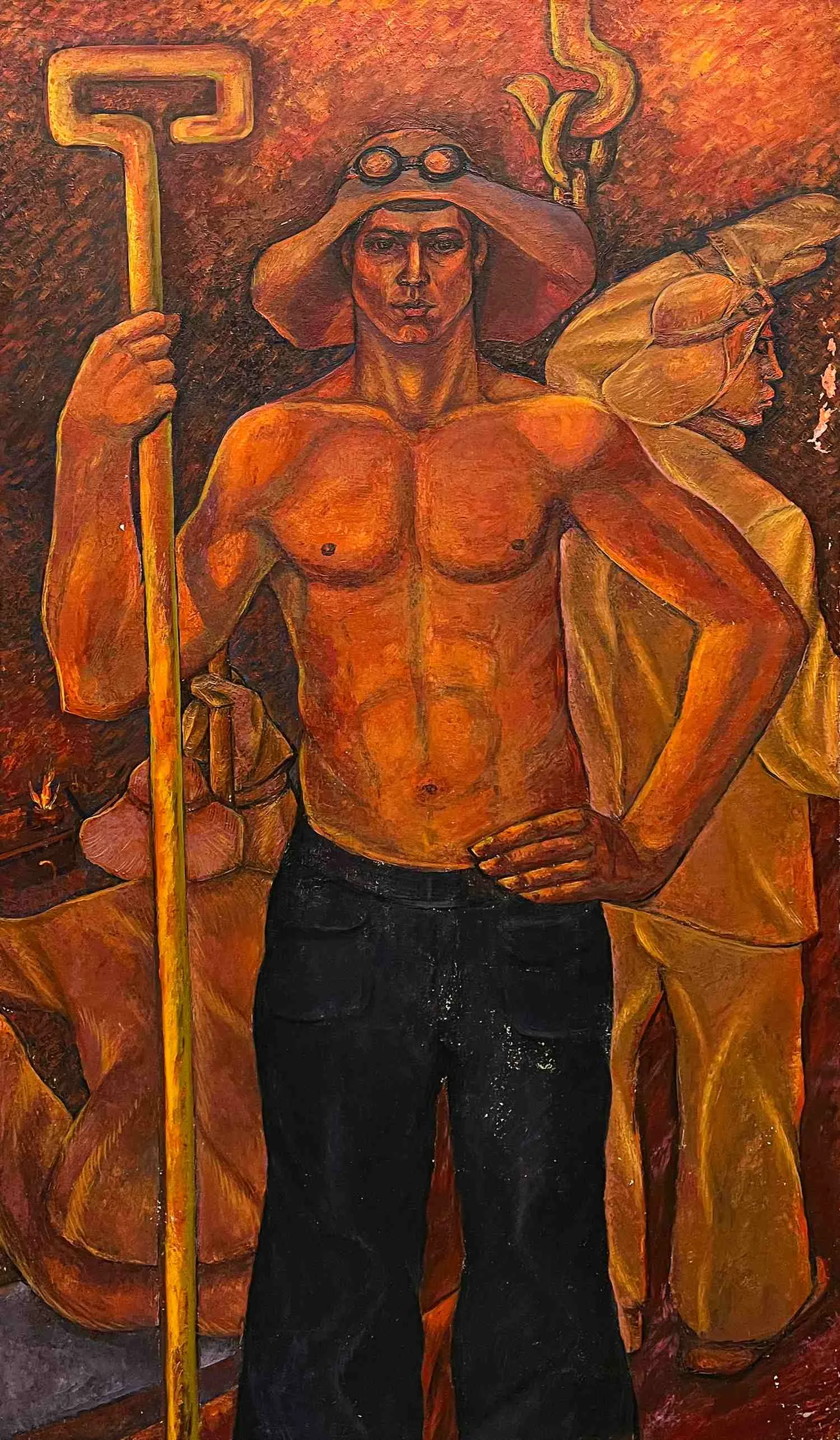 Яловенко Александр Иванович. Сталевар Сергей Дудка. Середина 1970-х годов. — фото 1