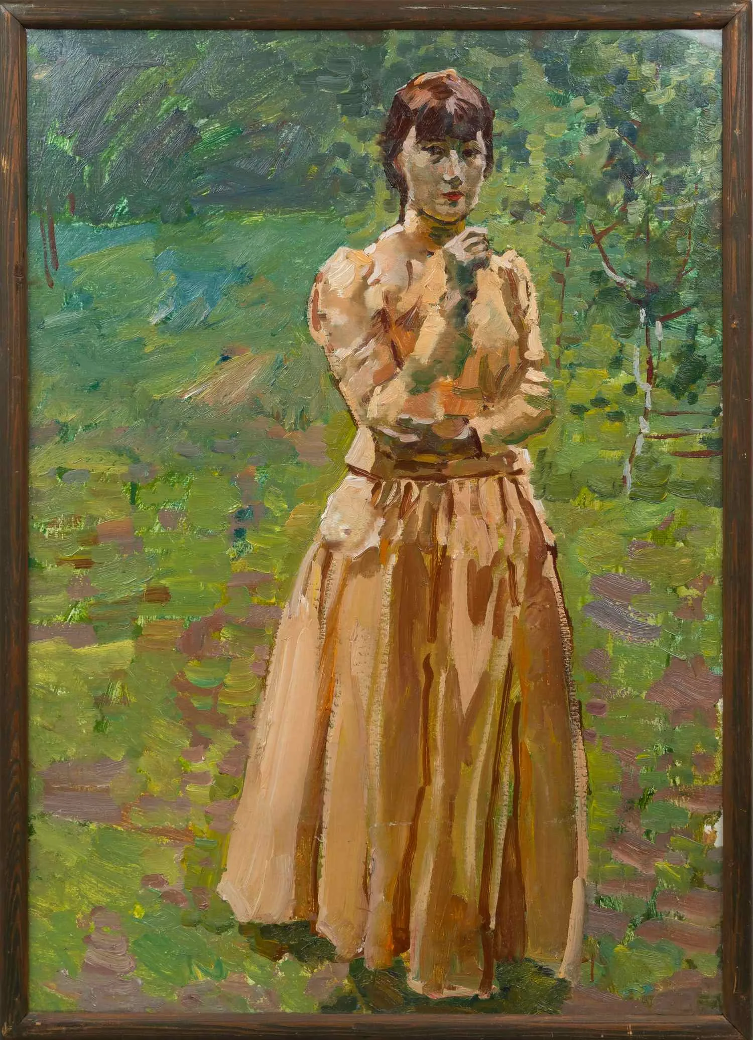 Самсонов Марат Иванович. Портрет жены. Из собрания вдовы художника. 1960-е годы. — фото 1