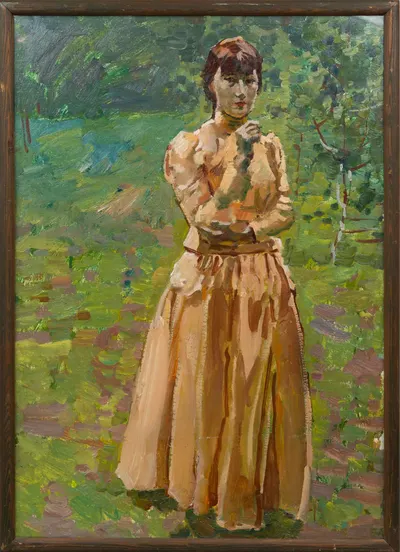 Самсонов Марат Иванович. Портрет жены. Из собрания вдовы художника. 1960-е годы.