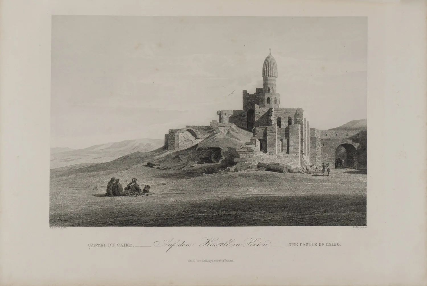 (32 гравюры по рисункам Августа Лёффлера) Буш М. Живописный Восток (L’Orient pittoresque. Publication artistique. Dessinee d’apres nature par A. Loffler et accompagnee du texte descriptif du Maurice Busch) (Триест, 1865). — фото 3