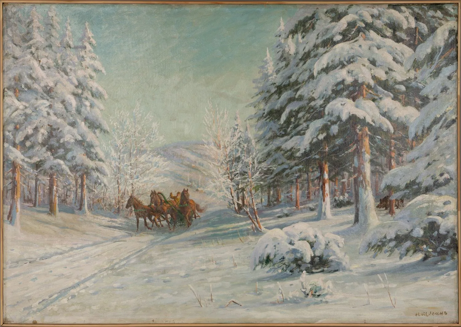 Шлейн Николай Павлович. Зимняя тройка. 1920-е годы. — фото 1