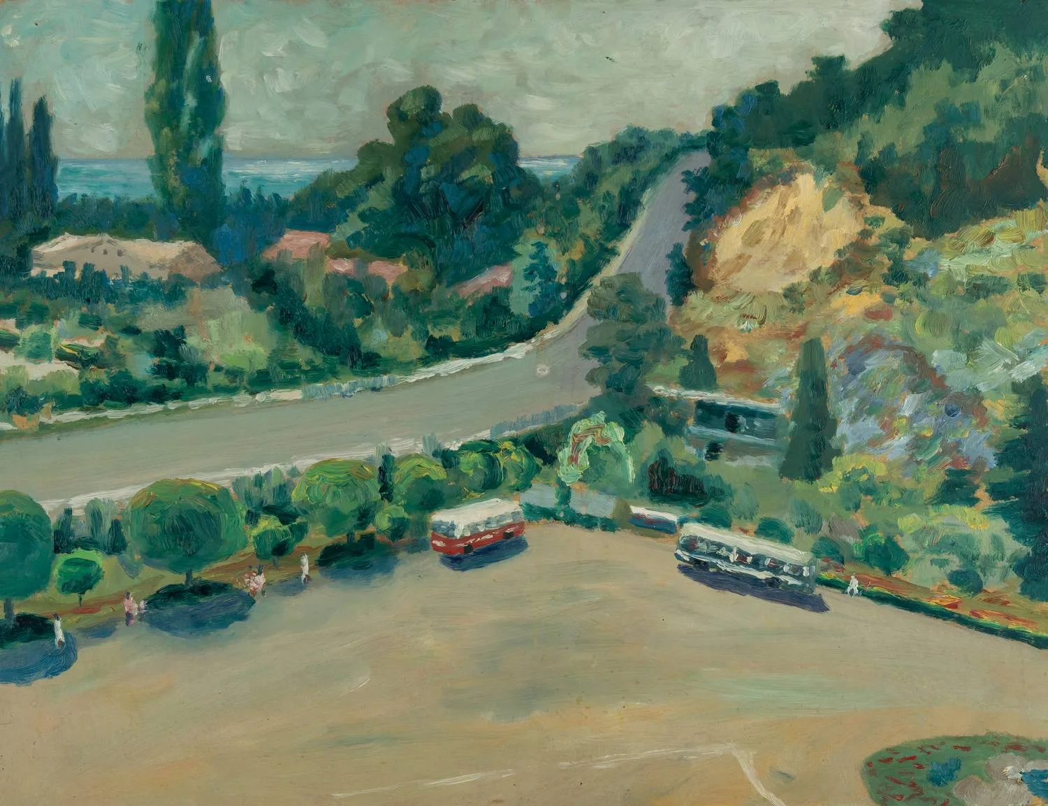 Шматко Иван Иванович. Гагры. Площадь Гагарина. 1976. — фото 1