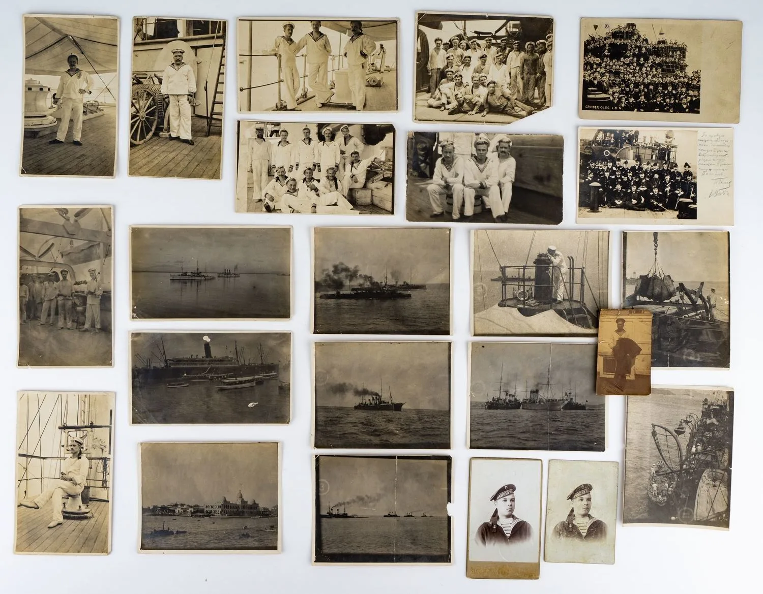 Фотоархив (61 фотография) машинного квартирмейстера крейсера «Олег», участника Цусимского сражения Павла Александровича Киселёва. Нач. XX века. — фото 4