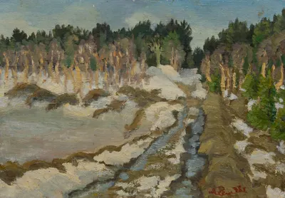 Семилетова Е.М. Апрельский полдень. 1978.