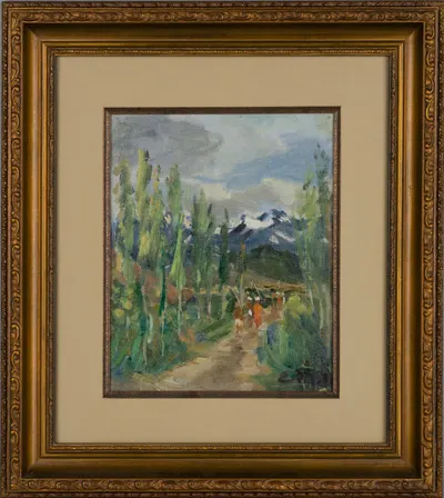 Родова Елена Ильинична. Этюд «Дорога в горы». 1930-е.