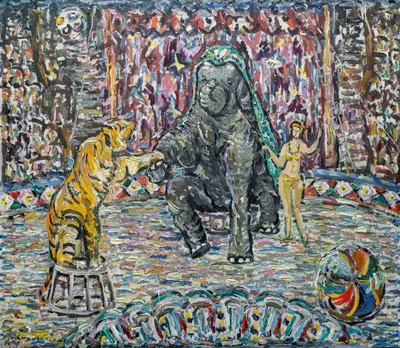 Синигалья Джино. Экзотические артисты. Из цикла «Этюд о Москве». 1979.