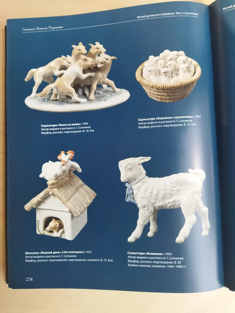 Шкатулка «Корзинка с цыплятами». СССР, Дулевский фарфоровый завод, автор модели и росписи А.Г. Сотников (1904-1989), 1960 гг. — фото 5