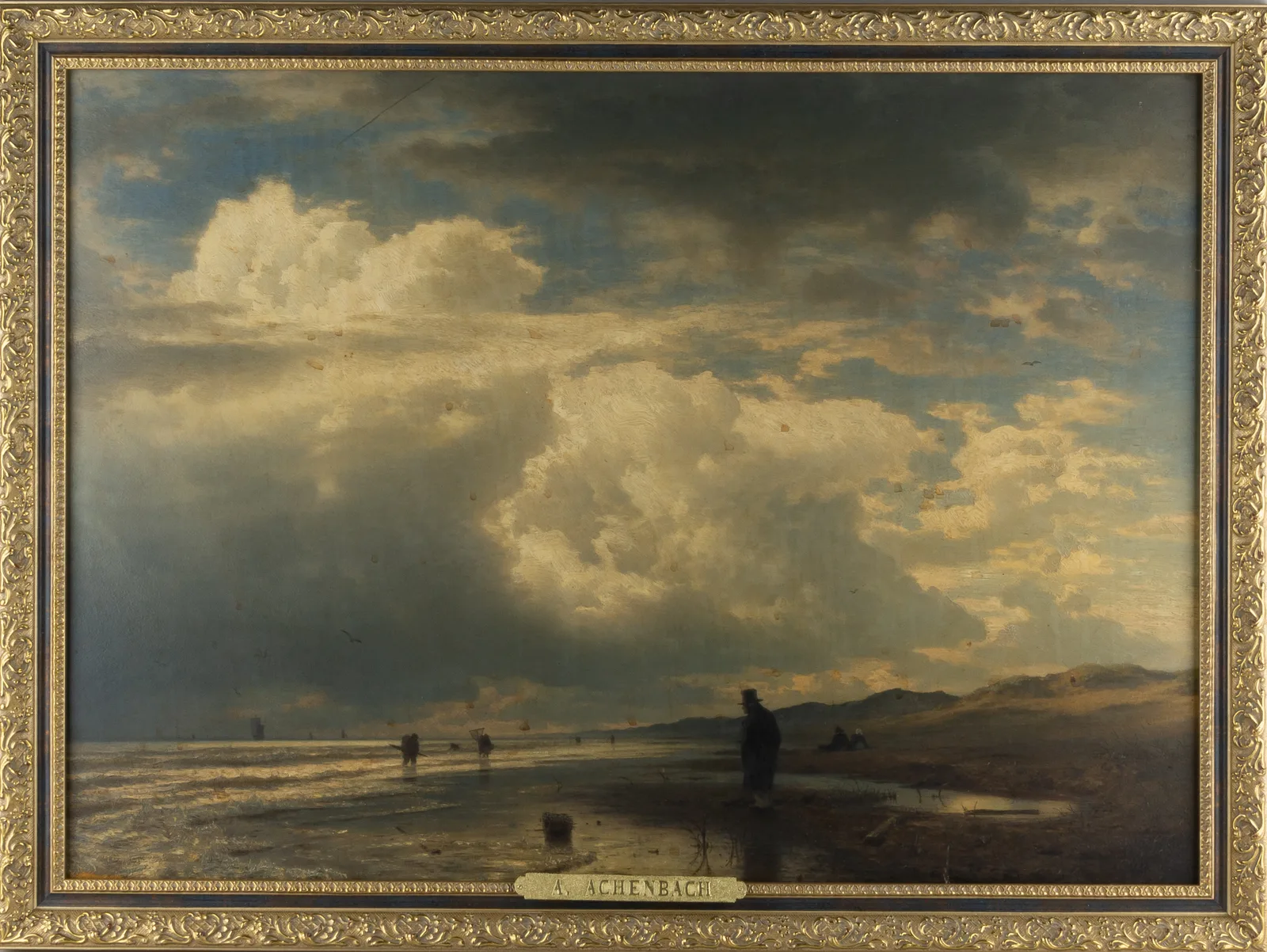 Ахенбах Андреас. На берегу моря. 1857. — фото 1