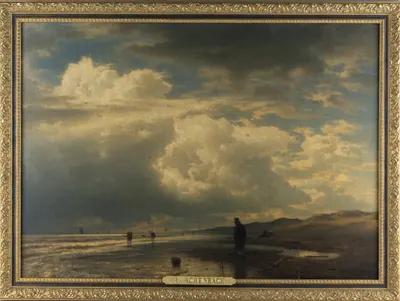 Ахенбах Андреас. На берегу моря. 1857.