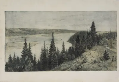 Дмитриев Олег Алексеевич. Георгиевский собор. (Малоярославец). 1945.