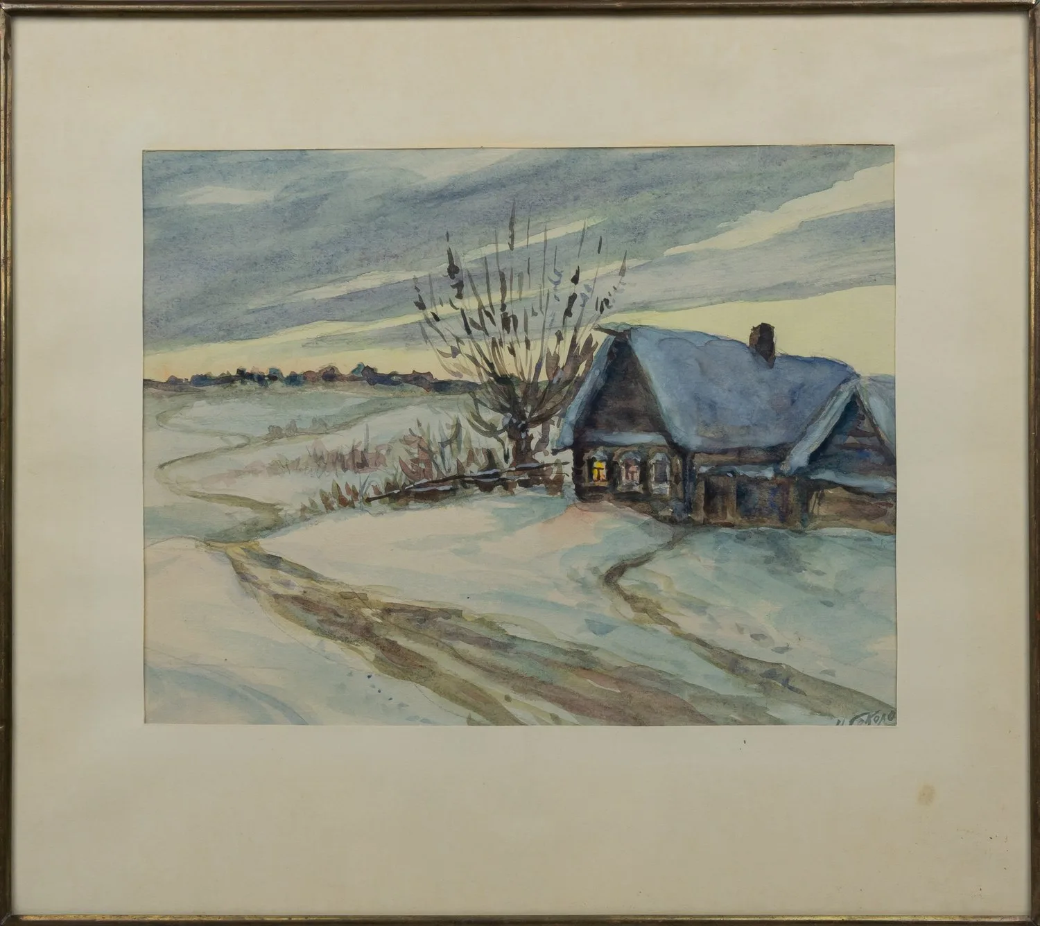 Соколов Николай Яковлевич. Пруд в березовой роще. 1950-е годы. — фото 2