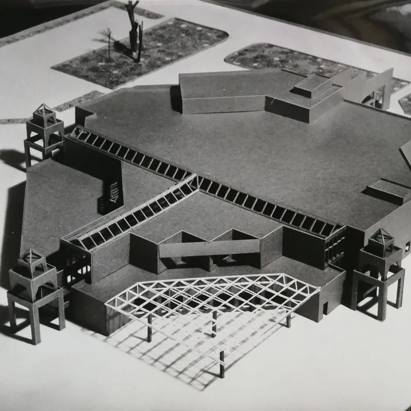 Проект торгового центра микрорайона на 20 тысяч жителей. (М., 1990). — фото 2