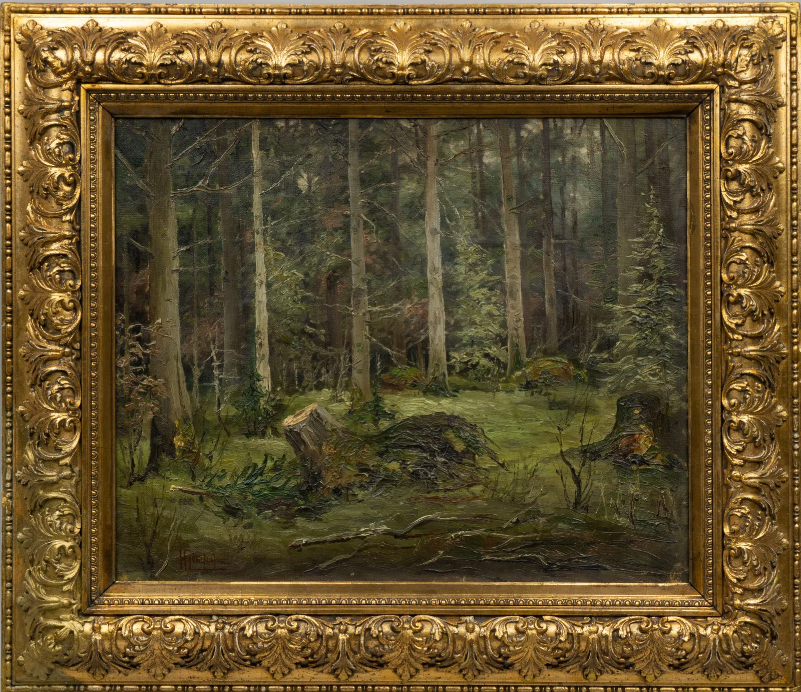 Константинов Николай Константинович. В лесу близ Хотьково. Первая четверть XX века. — фото 1