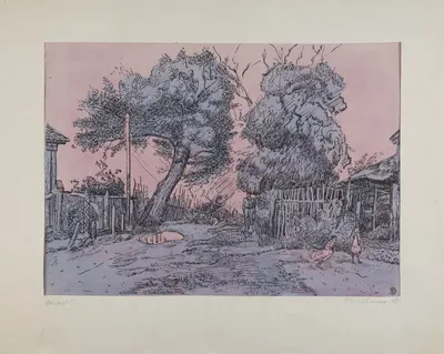 Эндриксон Евгения Михайловна. Вечереет. 1983.