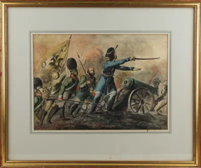 Люциус Галаган. "Донской казак во главе Императорской Русской гвардии". 1817 г.