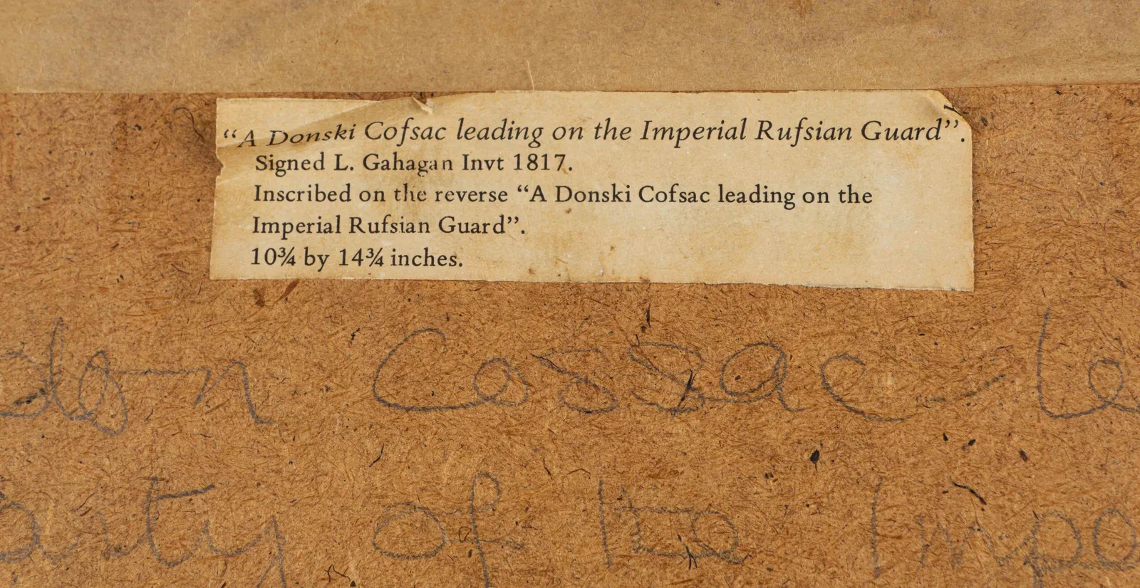 Люциус Галаган. "Донской казак во главе Императорской Русской гвардии". 1817 г. — фото 3