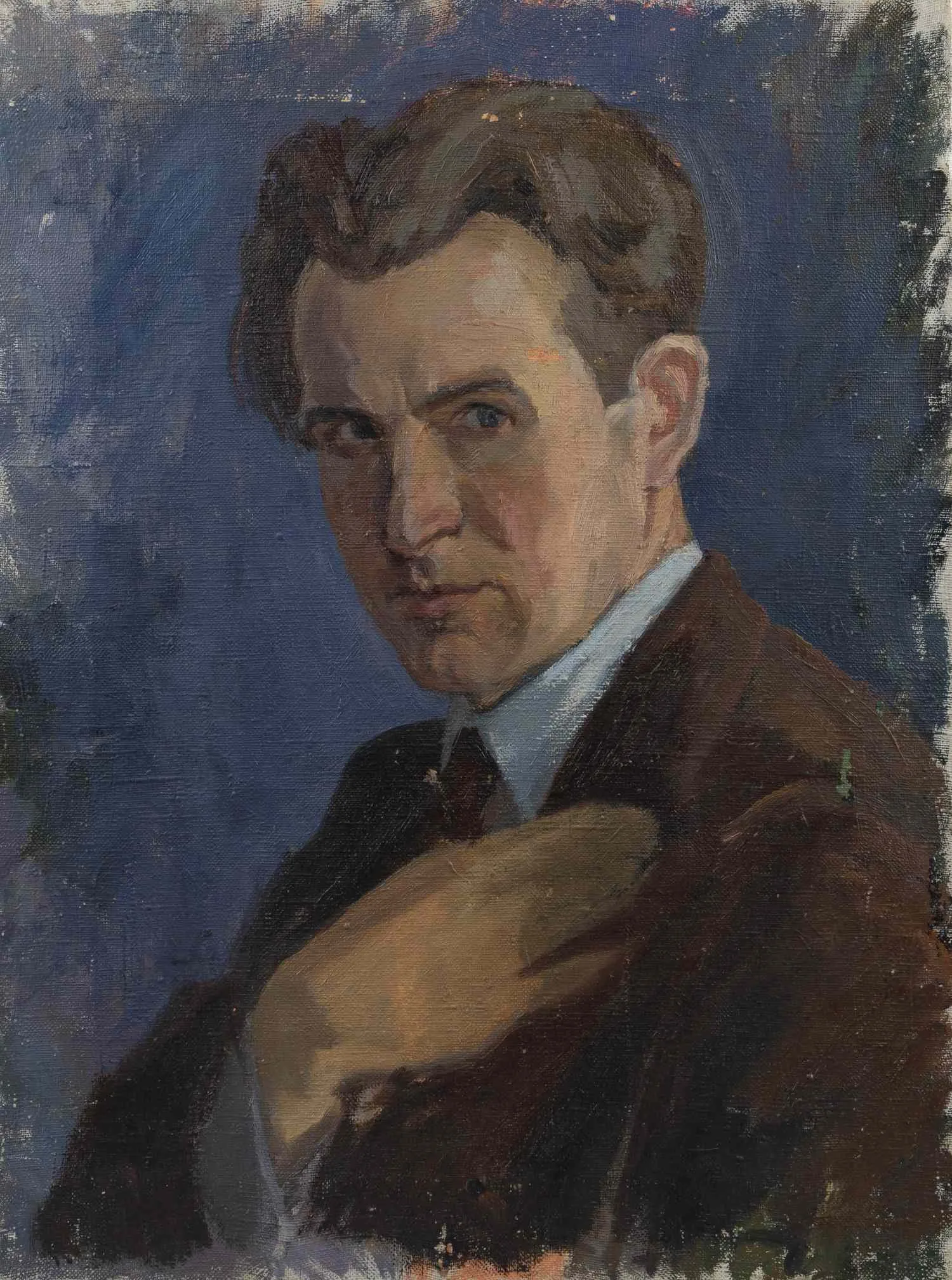 Лагутин Сергей Яковлевич. Автопортрет. 1940-е – 1950-е годы. — фото 1