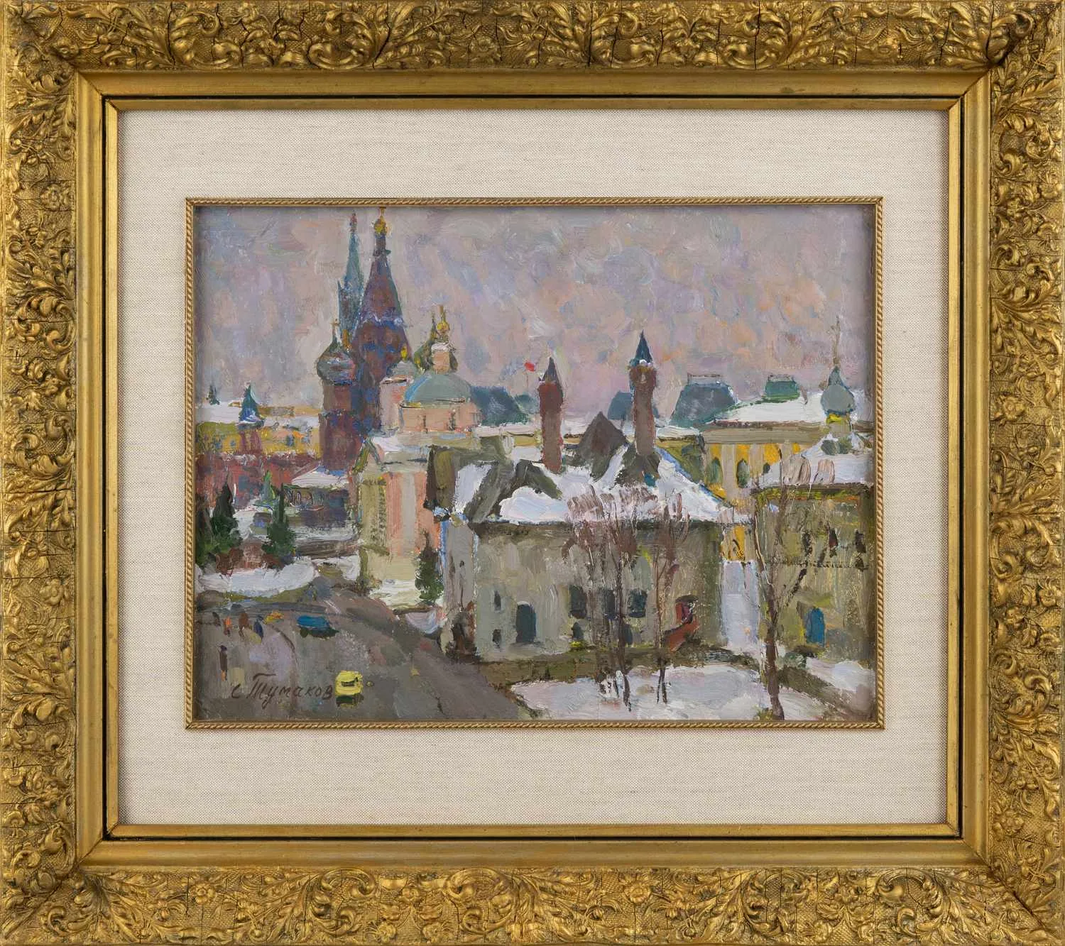 Тумаков Сергей Павлович. Старая Москва (Вид на Красную Площадь из гостиницы «Россия».) 1991. — фото 1