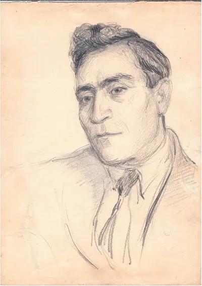 Кондахчан Ерванд Саакович. Автопортрет. 1960-е годы.