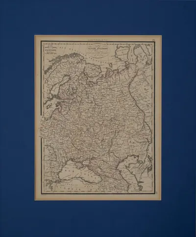 Лапи Пьер. Карта Европейской части Российской империи. Середина XIX века.