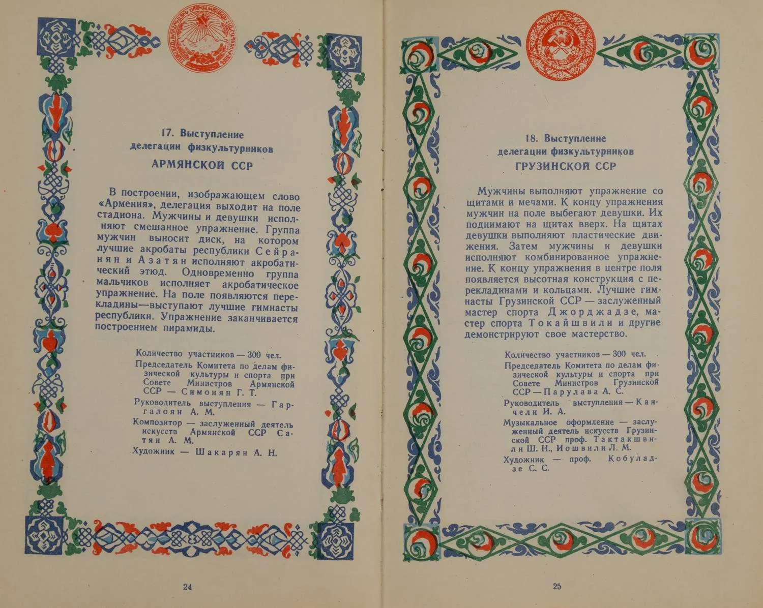 Программа Всесоюзного парада физкультурников на московском стадионе «Динамо» 21 июля 1946 года. — фото 3