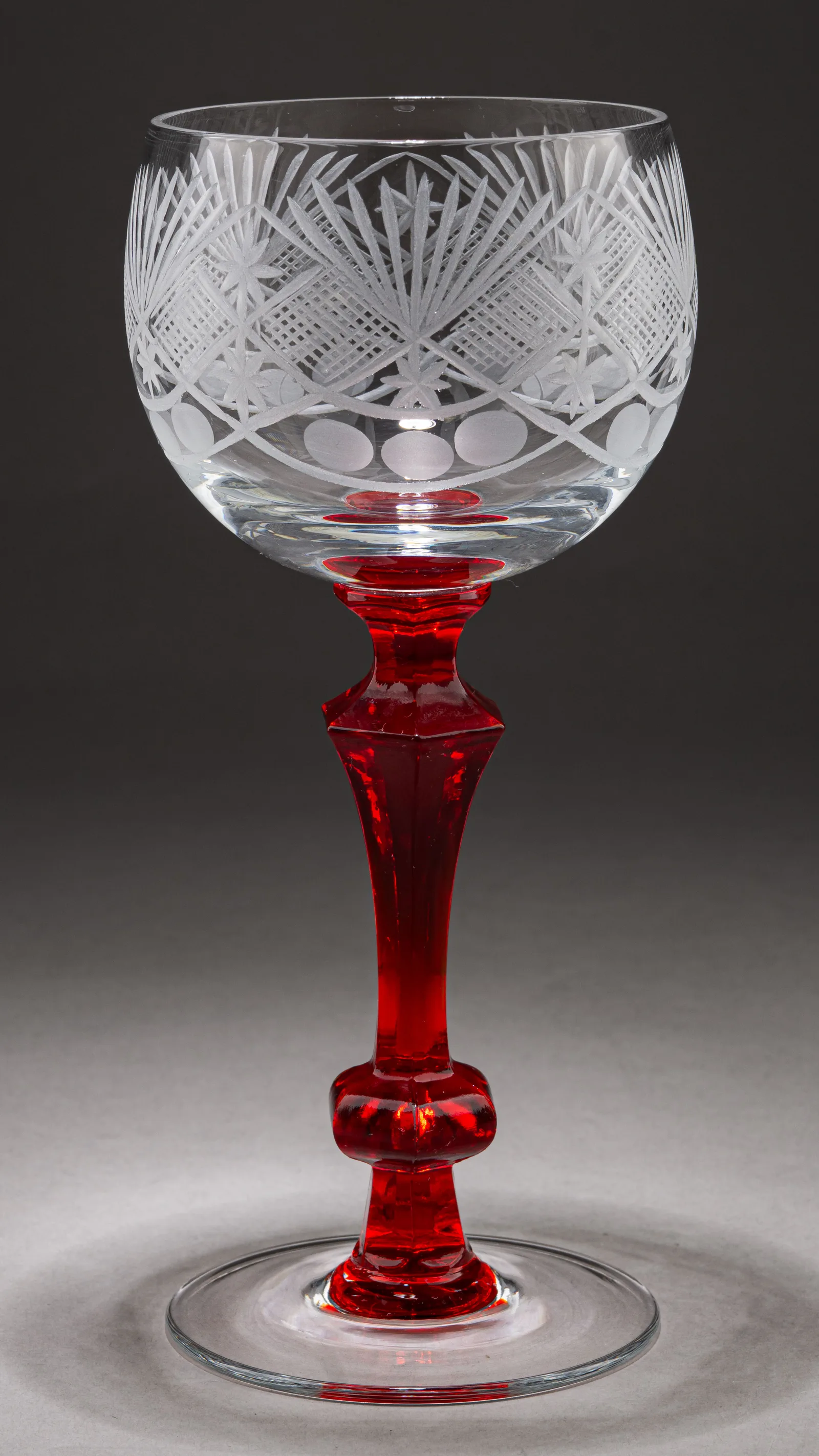 Шесть хрустальных фужеров. СССР, 1950-е-1970-е годы. — фото 3