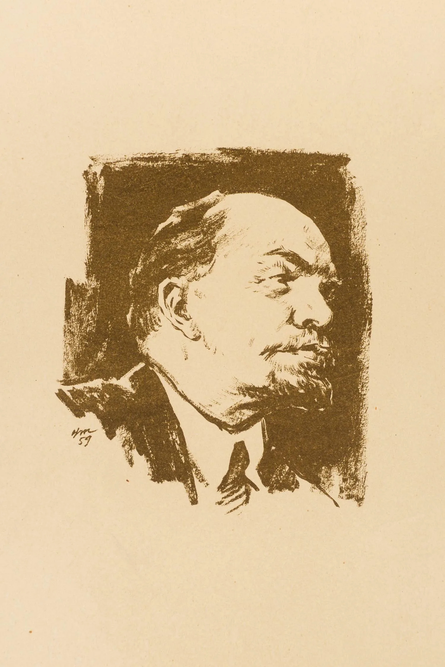 Жуков Н.Н. 7 листов автолитографий (преимущественно Лениниана). 1950-е - 1960-е годы. — фото 3