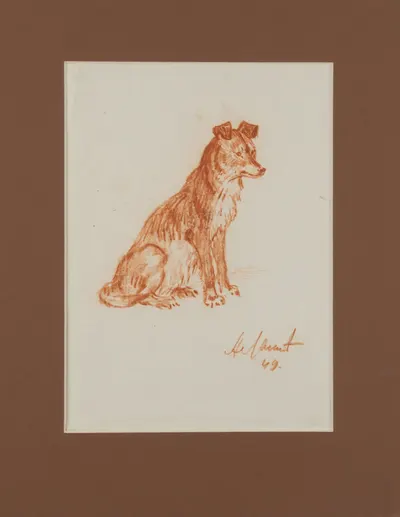 Лаптев Алексей Михайлович. Собака. 1949.