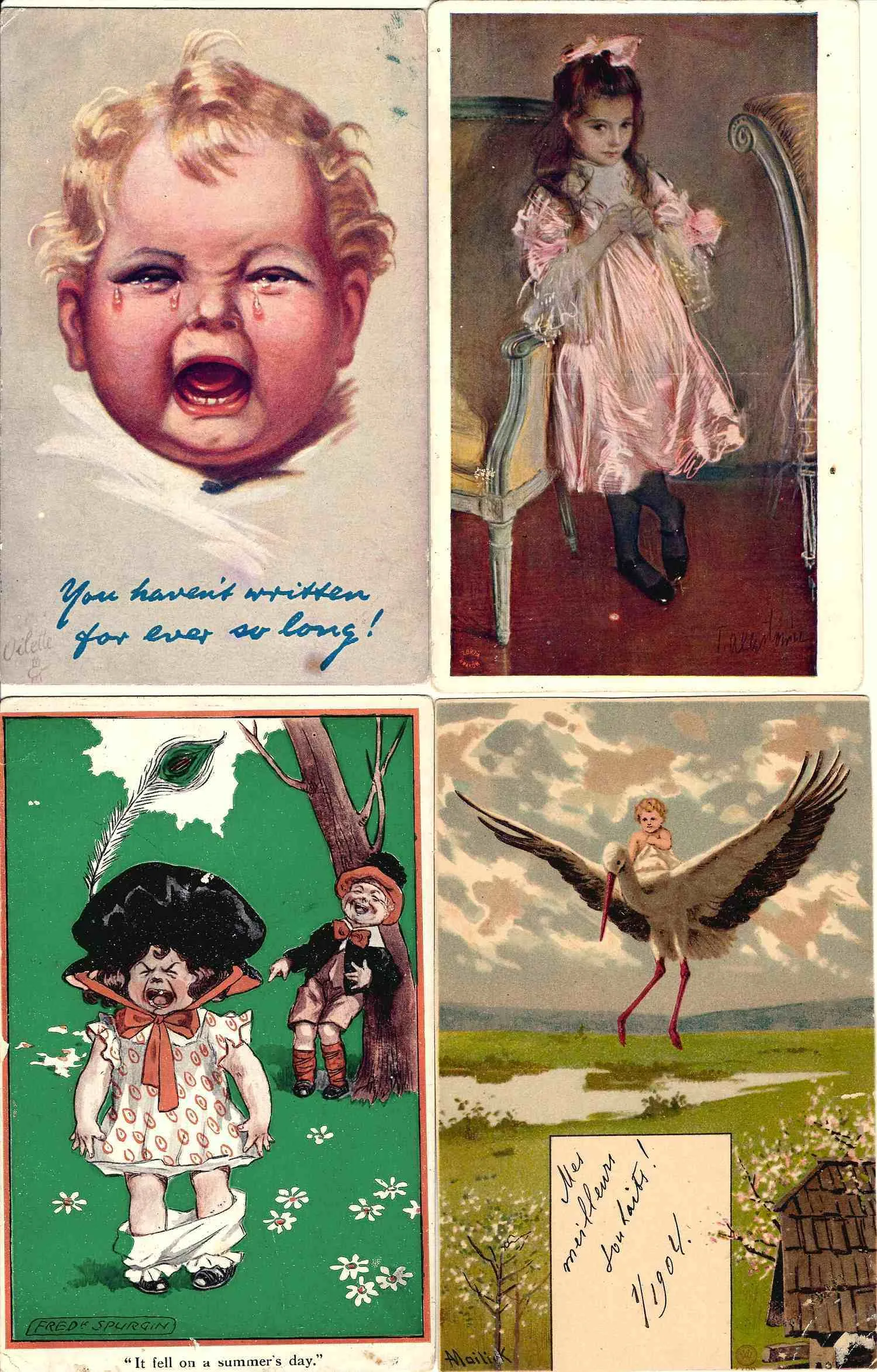 45 открыток «Дети». Россия, СССР, Зап. Европа (преимущественно), первая треть XX века. — фото 10