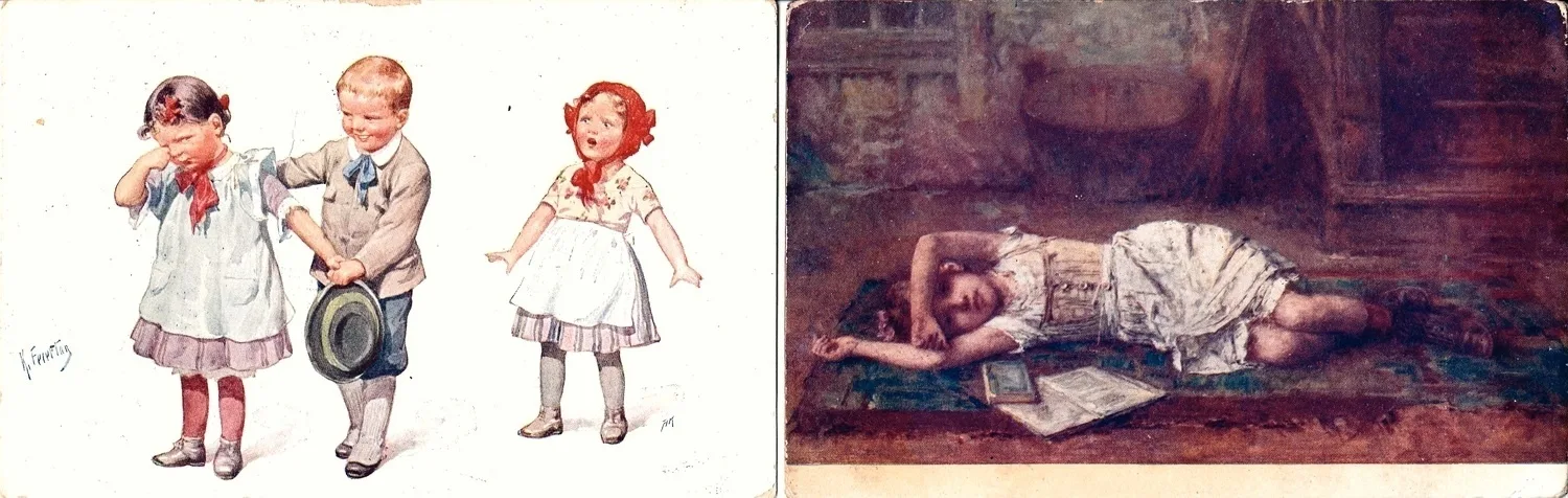 45 открыток «Дети». Россия, СССР, Зап. Европа (преимущественно), первая треть XX века. — фото 12