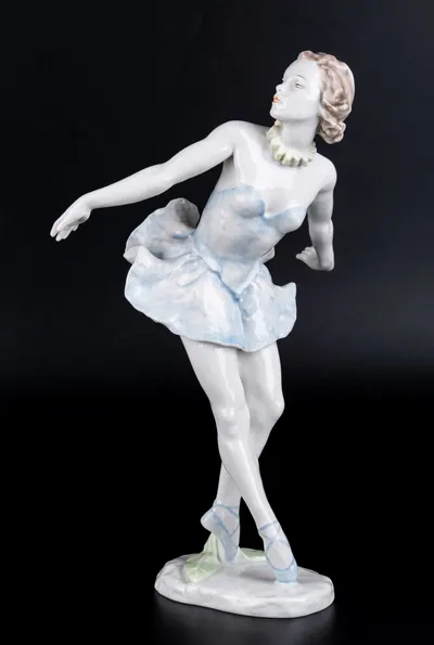 Скульптура «Балерина в голубом». Германия, фабрика Rosenthal, 1950-е гг.