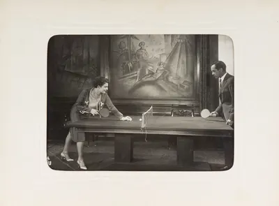 Фотография «Настольный теннис». Зап. Европа, 1930-е годы.