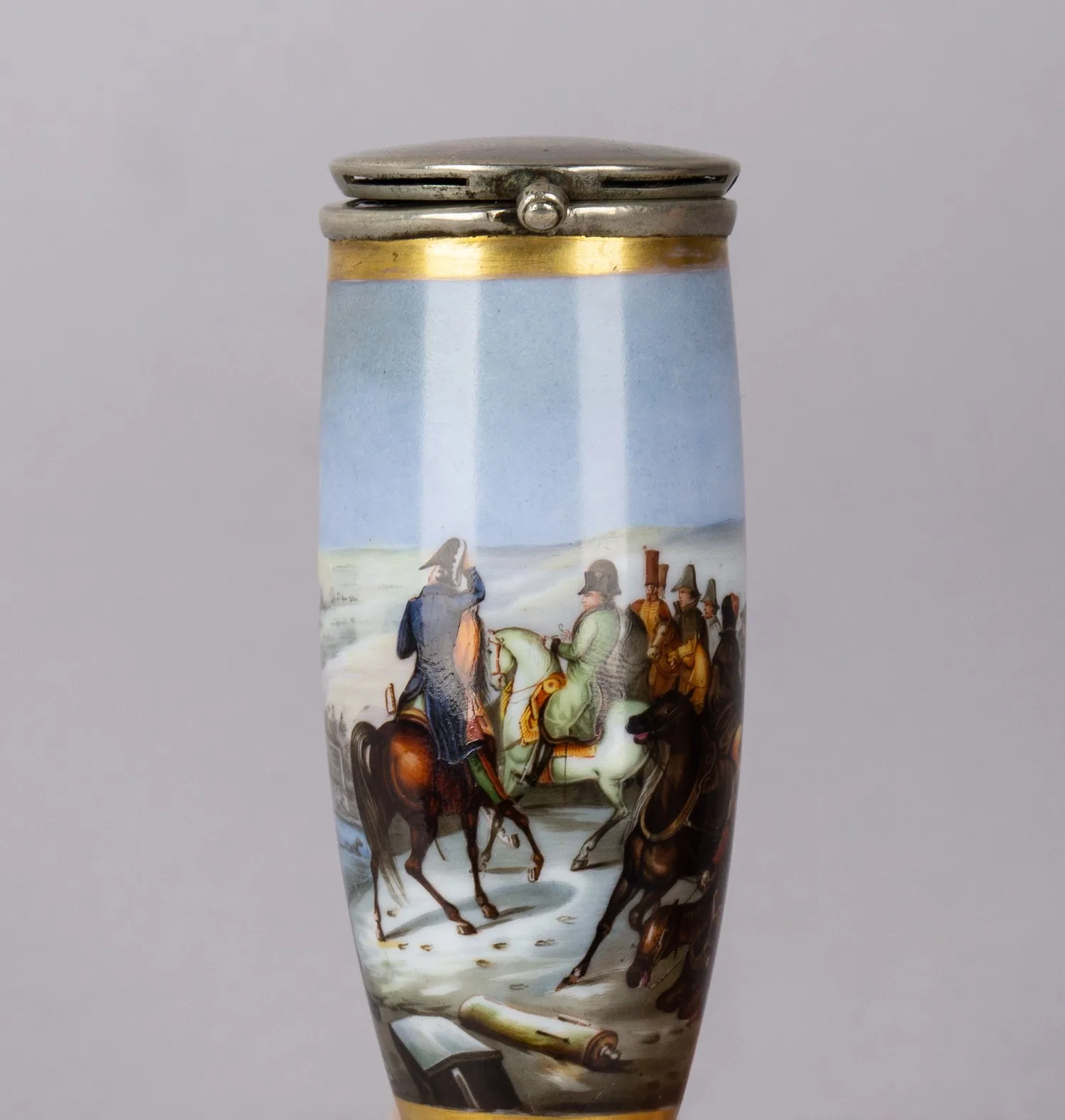 (Война 1812 г.) Чубук с изображением битвы при Березине. Германия, вторая половина XIX века. — фото 2