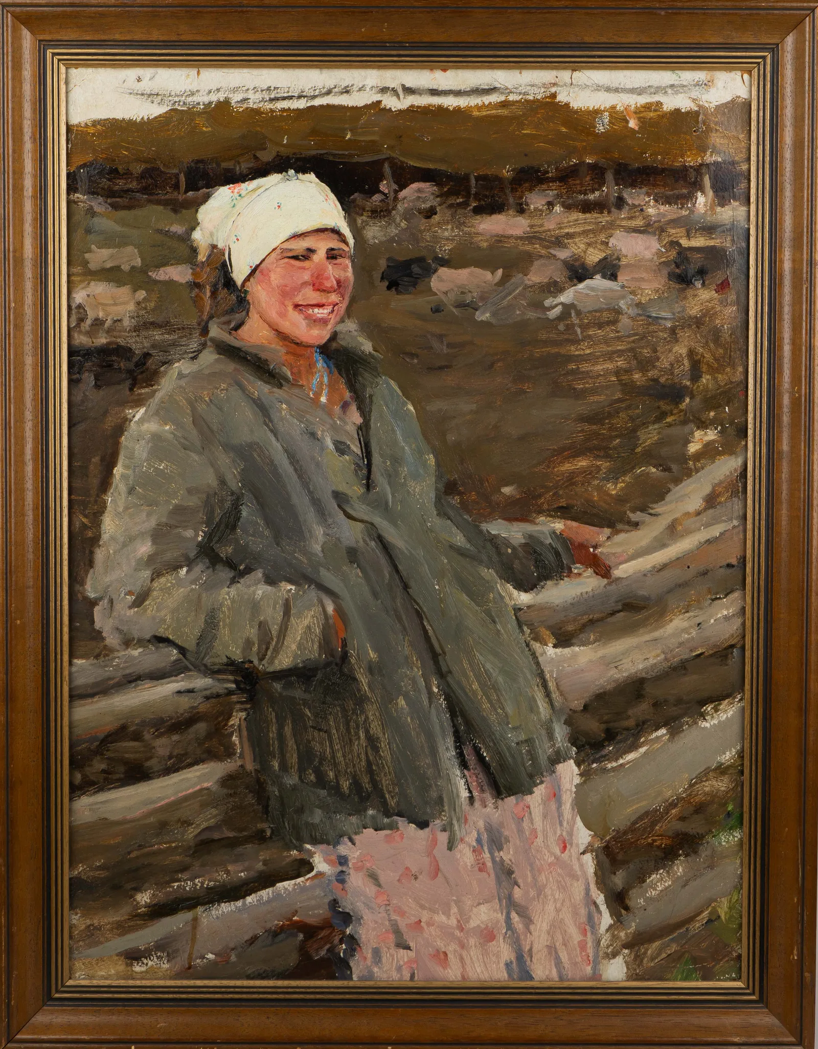 Калягин Павел. "Свинарка Тося (Даша)". 1946 г. — фото 1